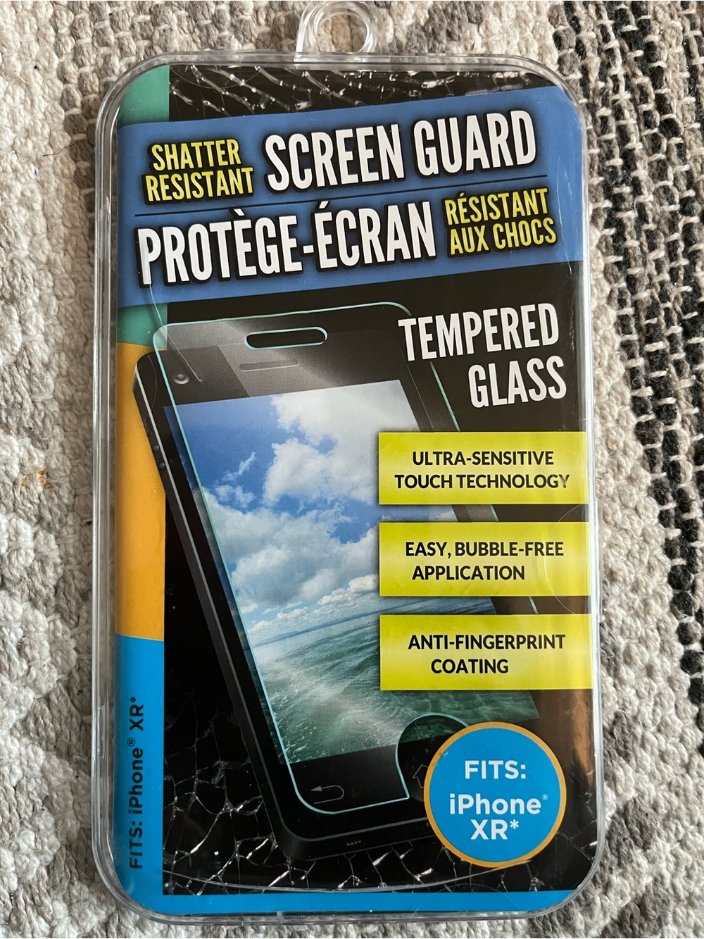 Apple Tempered Glass Screen Guard for iPhone XR - Black Trim
